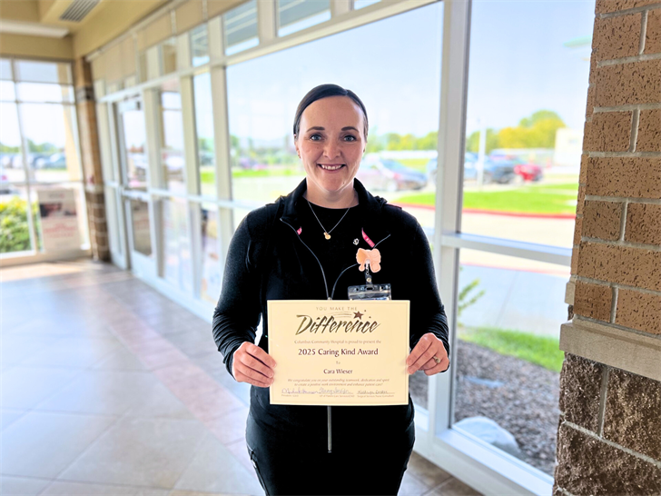 Cara Weiser wins 2025 Caring Kind Award